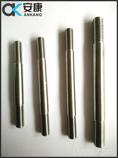 不銹鋼雙頭螺栓/螺絲絲桿牙棒M16 10-5000mm來圖定制，交期快——江蘇興化市安康金屬制品廠供應